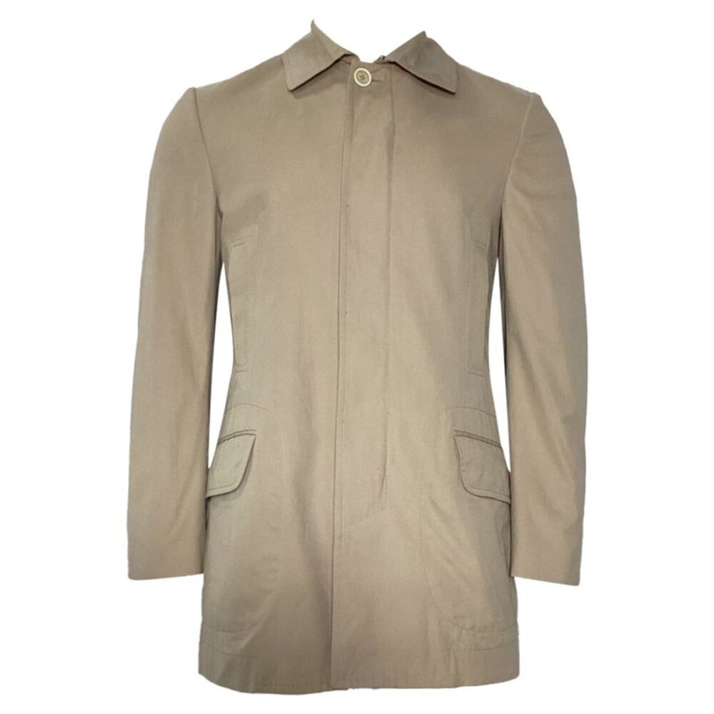 Brunello Cucinelli Short Coat in Beige Cotton